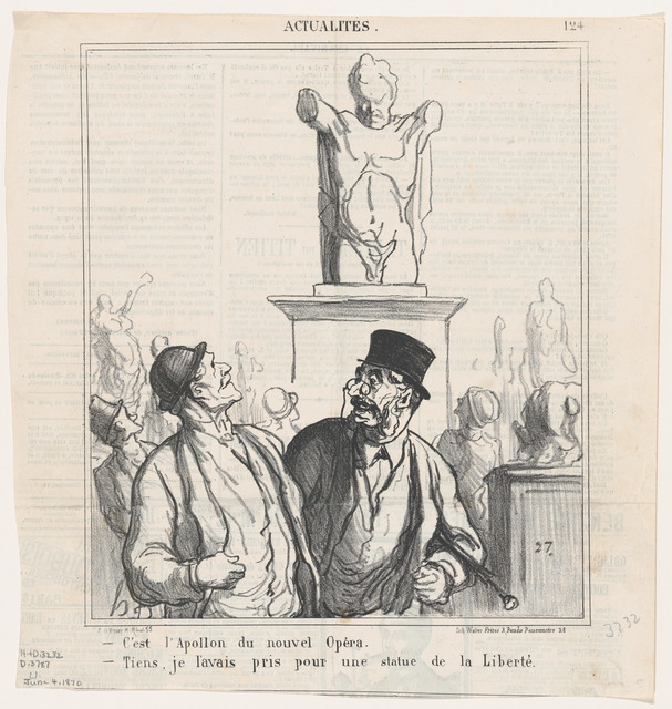 Honoré Daumier – C’est l’Apollon du nouvel Opéra.