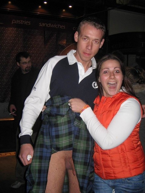What does the Scotsman wear under his kilt?
