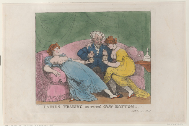 Thomas Rowlandson – Ladies Trading on Their Own Bottom