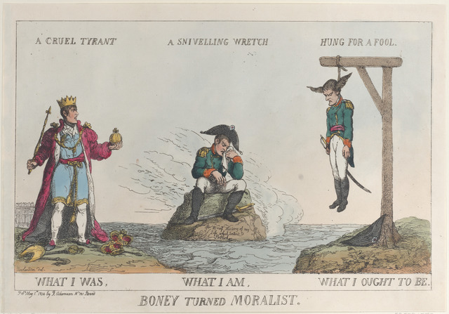 Thomas Rowlandson – Boney Turned Moralist