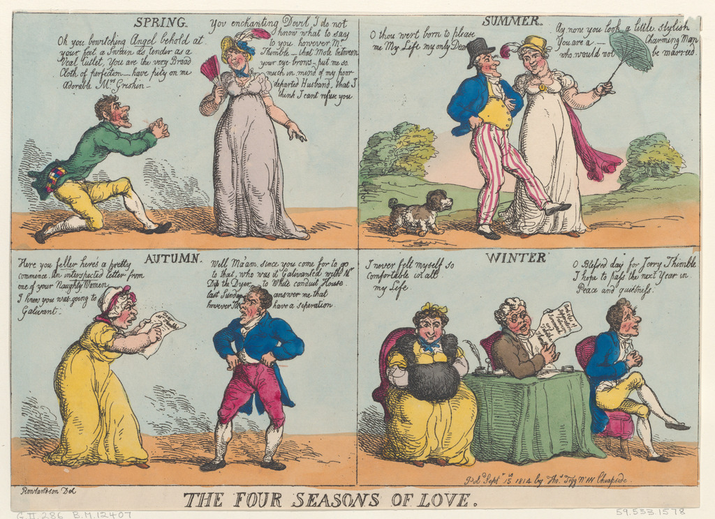 Thomas Rowlandson – The Four Seasons of Love