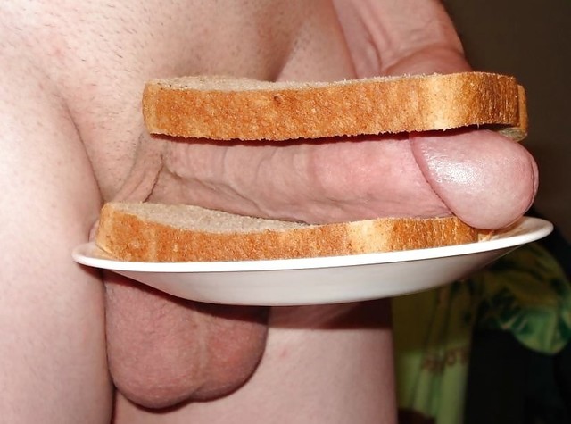Sandwich with an unusual topping