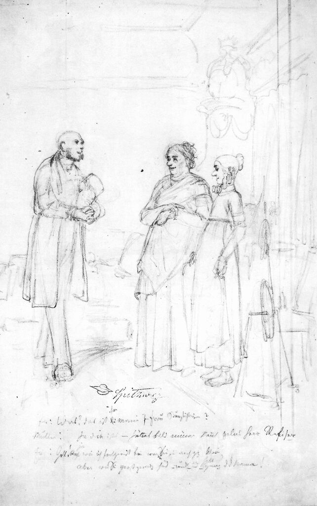 Carl Spitzweg – Der Besuch des Hausfreundes