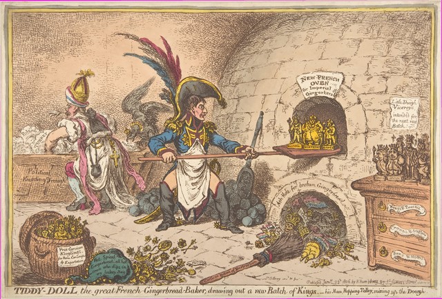 James Gillray – Tiddy Doll, der große französische Lebkuchen-Bäcker