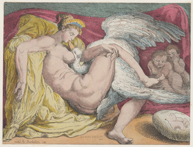 Thomas Rowlandson – Leda and the Swan