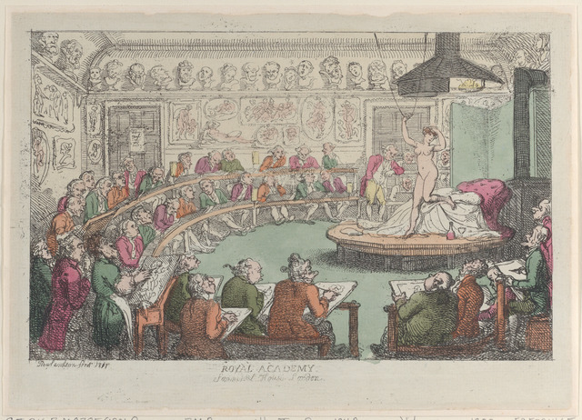 Thomas Rowlandson – Royal Academy, Somerset House, London